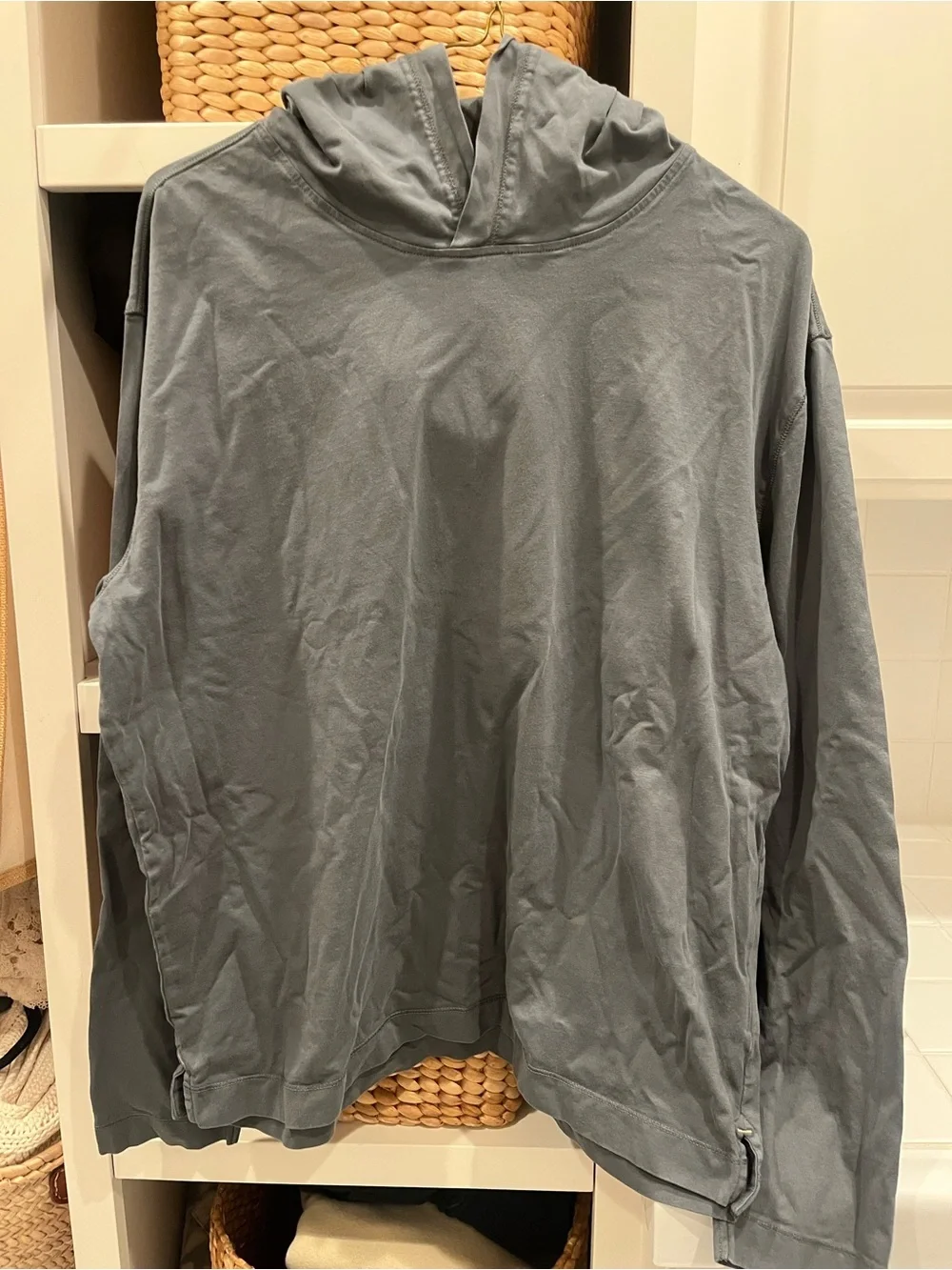 Banana Republic Men's Hooded Lightweight Shirt Jacket - Gray